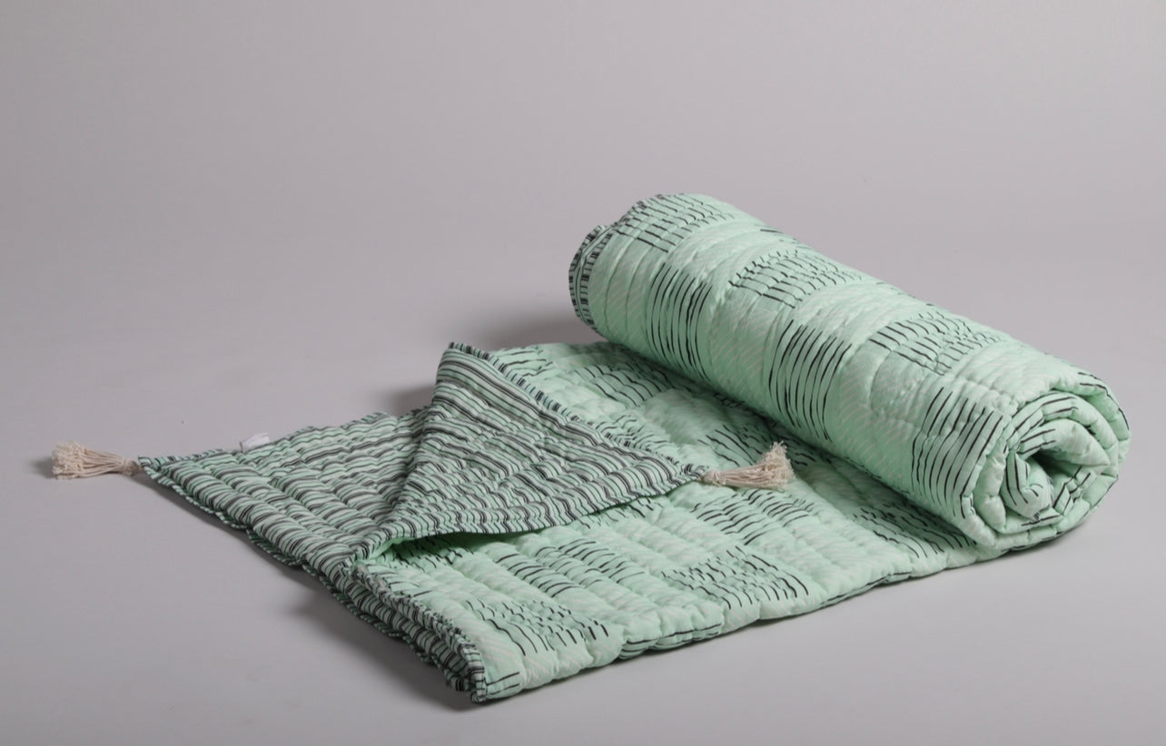 REVITALISE Print Cotton Quilt | Deme x vVyom | Limited Edition